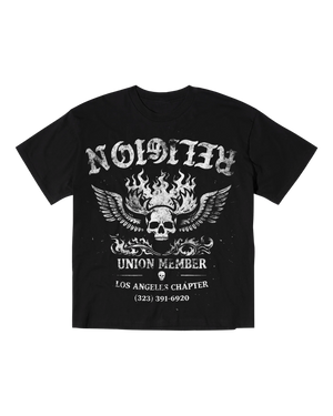 Union Member Tee — Black — front