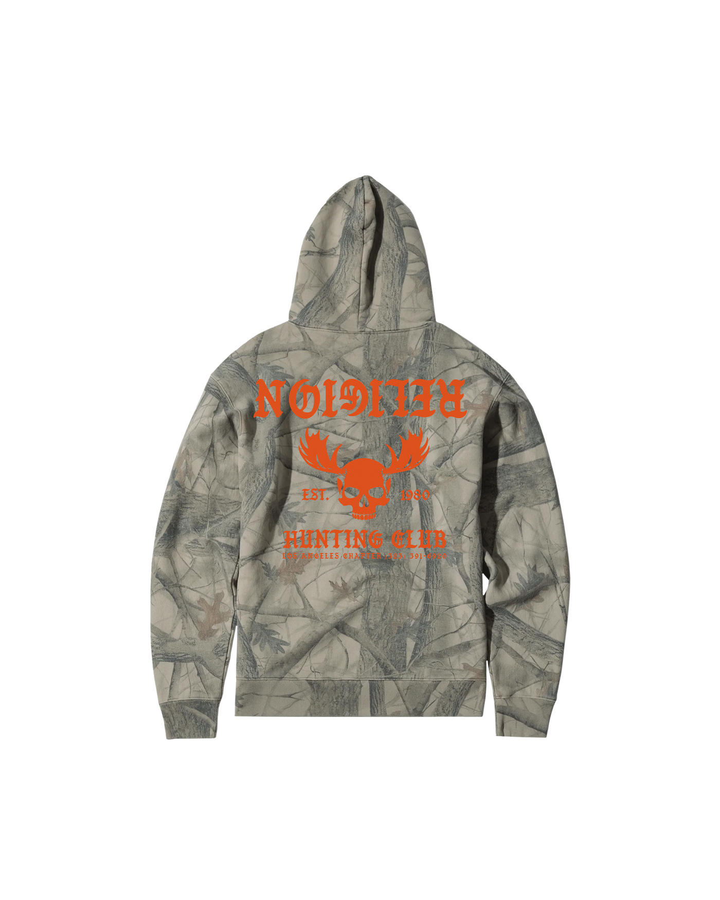 Hunting Club Hoodie — Camo — back