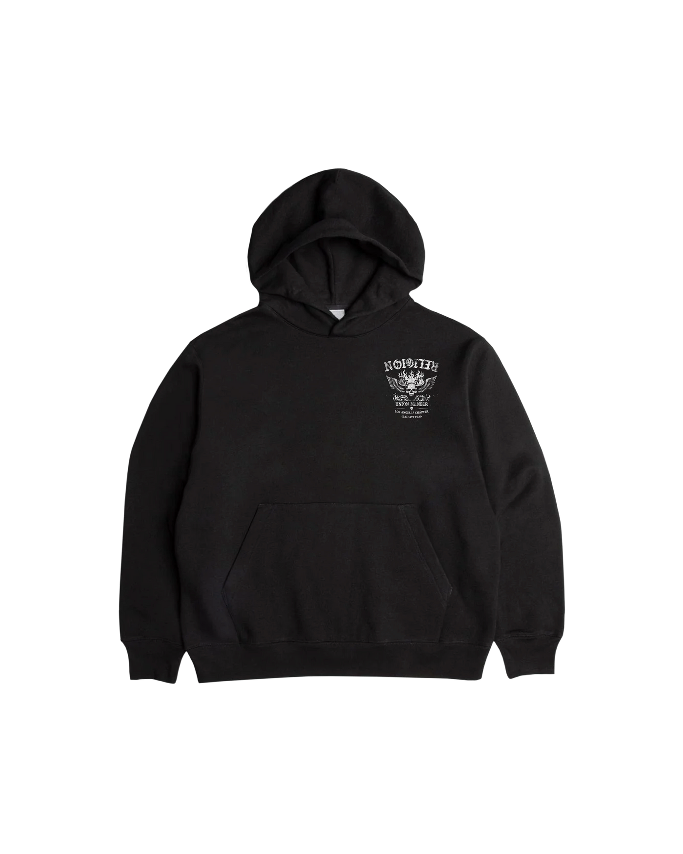 Union Member Hoodie — Black — front