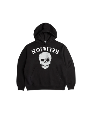 Skull Hoodie — Black — front