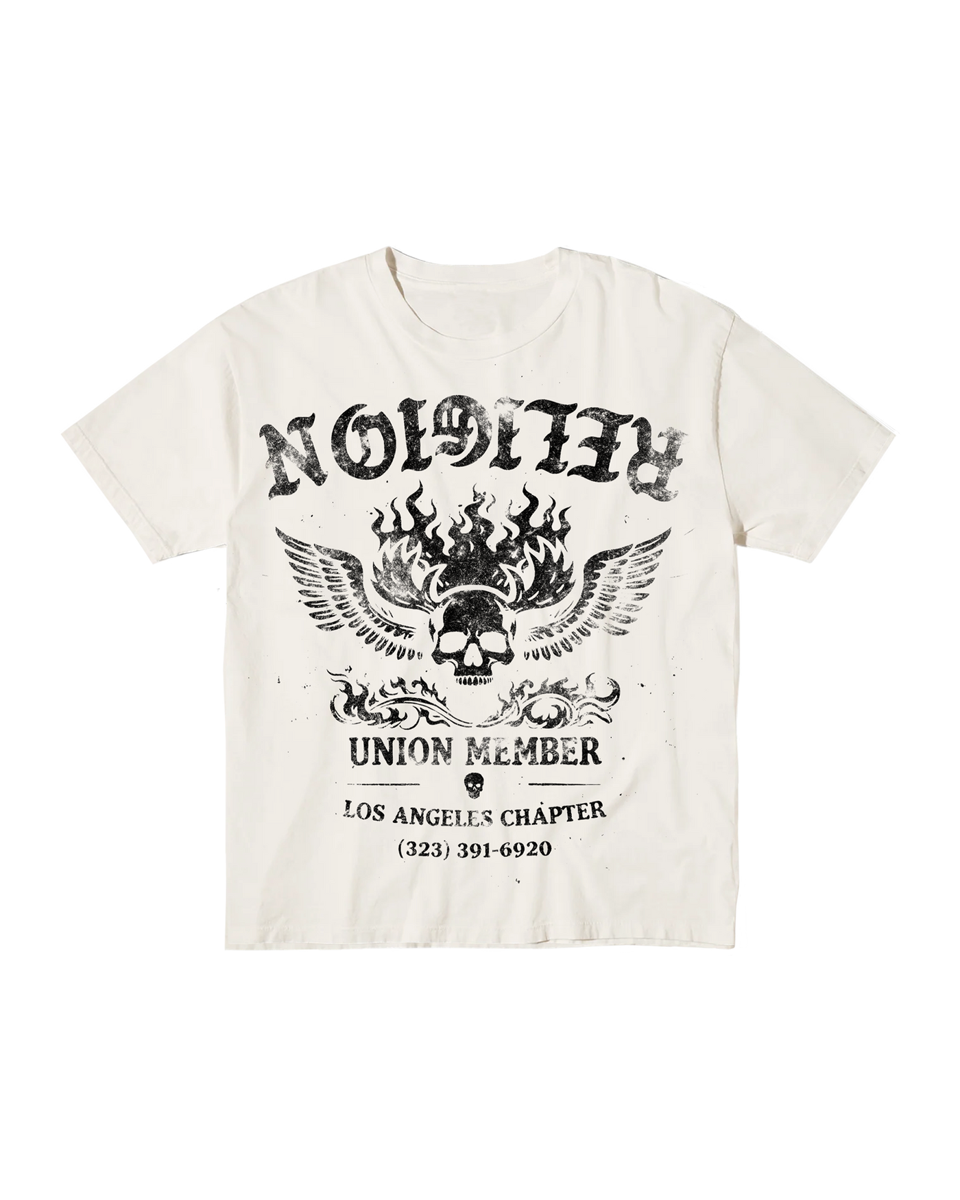 Union Member Tee — Cream — front