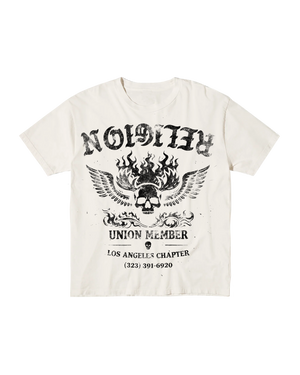 Union Member Tee — Cream — front